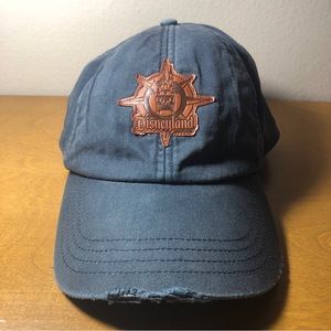 Disney Parks Disneyland Faux Leather Logo Unisex Adult Fit Adjustable Distressed